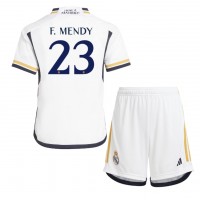 Real Madrid Ferland Mendy #23 Heimtrikotsatz Kinder 2023-24 Kurzarm (+ Kurze Hosen)